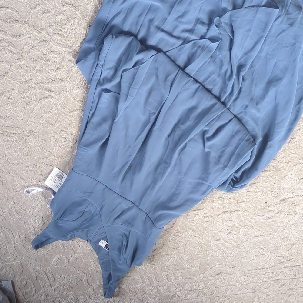 David's Bridal Steel Blue - Size 10